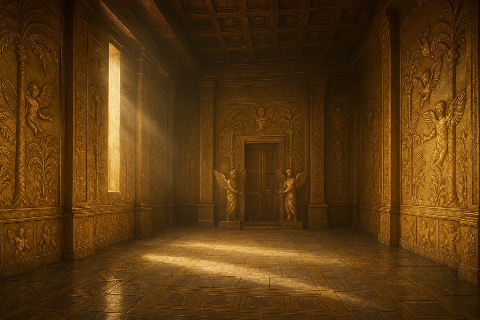 Inside the Heichal, toward the Kodesh
